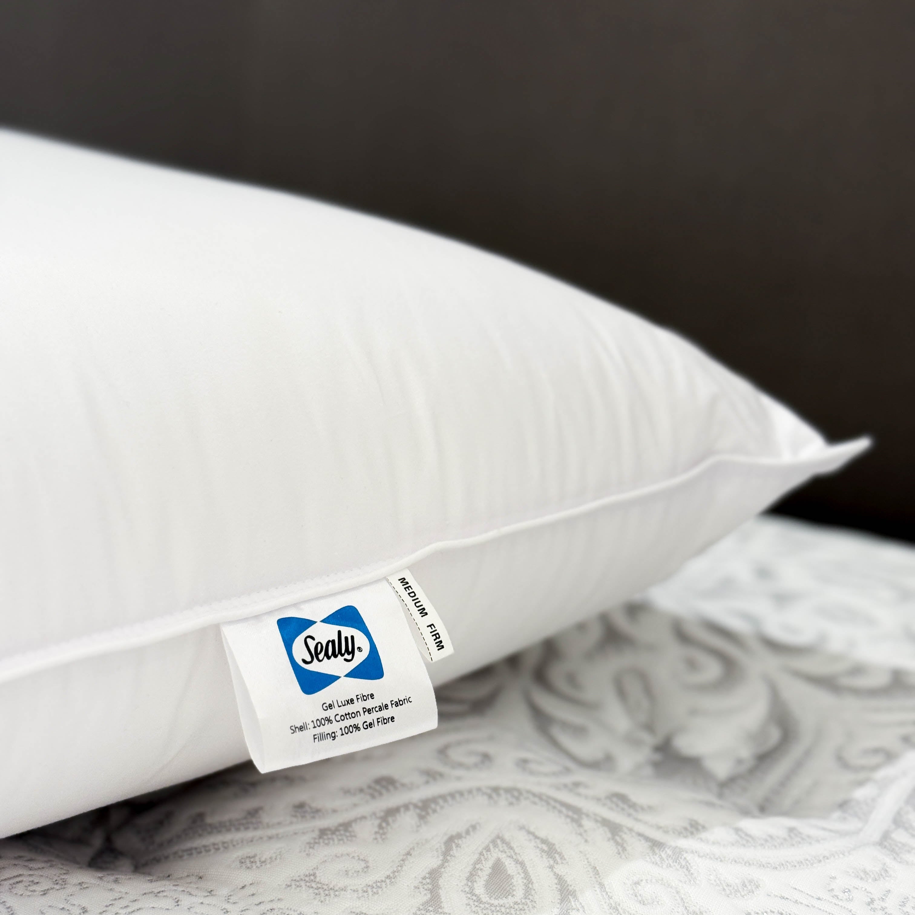 Sealy Gel Luxe Fibre Pillow - Medium Firm