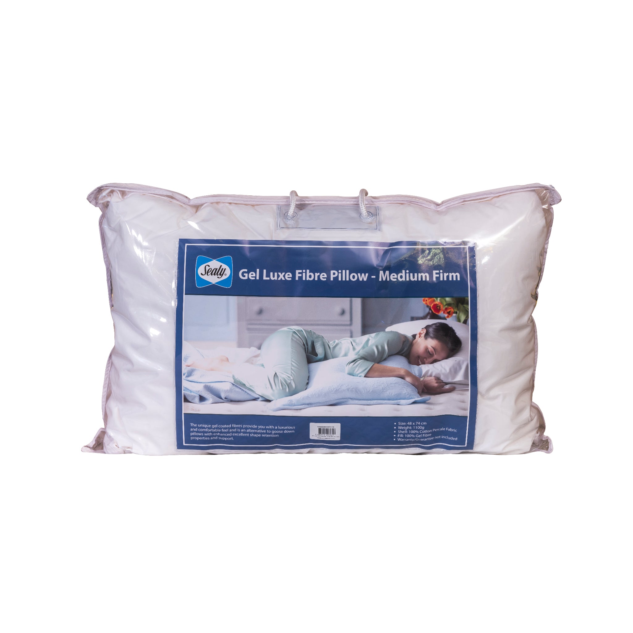 Sealy Gel Luxe Fibre Pillow - Medium Firm